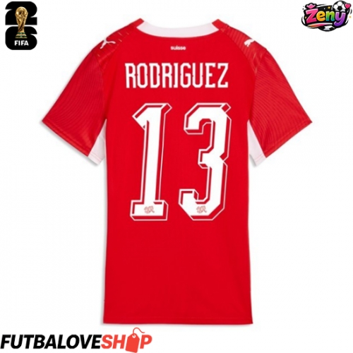 Dres Švajčiarsko Ricardo Rodriguez #13 Domáci pre Ženy MS 2026 Krátky Rukáv